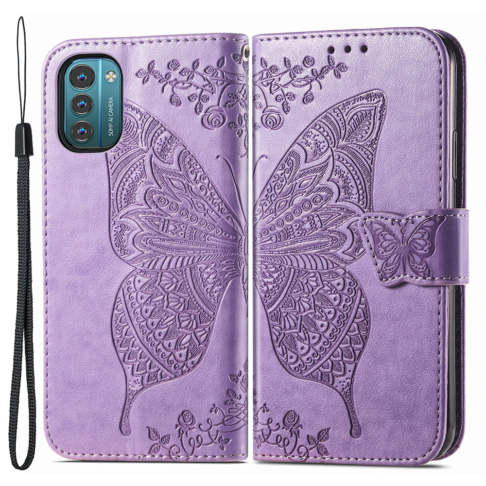 For Nokia G21 4G G11 4G Imprinted Butterfly Pattern PU Leather Phone Case Stand Book Design Wallet Flip Magnetic Cover For Nokia G21 4G G11 4G Imprinted Butterfly Pattern PU Leather Phone Case Stand Book Design Wallet Flip Magnetic Cover